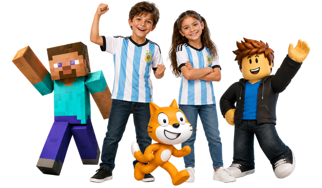 Niño aprendiendo programación en vacaciones